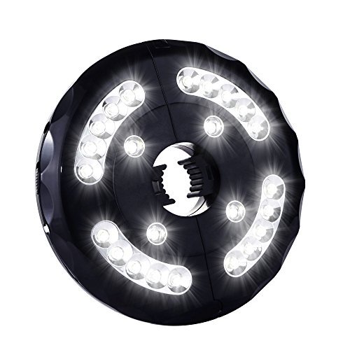 WSIIROON Patio Umbrella Light - Cordless Umbrella LED Night Lights, 24 LEDs, 500 lumens, 3 Level Dimming, Best for Patio Umbrellas, Camping Tents or Outdoor Use(Battery Not Included)