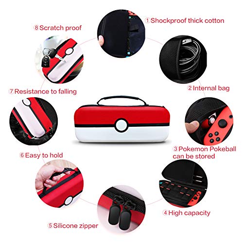 image for Yullmu Nintendo Switch Carrying Case, Portable Nintendo Pokémon Trave