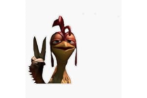 FINK STUDIO Chicken Joe The 2Nd (Better Quality) Vinyl Sticker Waterproof Decal Laptop Wall Window Bumper Sticker 5"