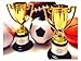 Kidsco Plastic Trophies – 12 Pack 4 Inch Cup Golden Trophies For Children, Competitions, Awards, Parties, Party favors, Props, Rewards, Prizes, Games, School, Field Day, Boys And Girls - By
