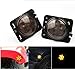 Smoked LED Side Maker Lights for 2007-2017 J eep Wrangler JK Amber Front Fender Flares Parking Turn Lamp Bulb Indicator Lens