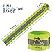 Athle Sport Reflective Running Band - 2 Pack High Visibility Arm Reflector Bands for Running, Cycling - Reflector for Runners for Wrist, Arm, and Ankle - Adjustable Running Reflective Gear Arm