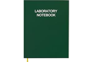 Tuun Fuplan Lab Notebook/Laboratory Notebook - (.25" Grid Format), Laboratory Notebook Quad Ruled Science Lab Book with Grid Pages: Table of Contents for Chemistry, Physics, Biology, 8" x 10", Green