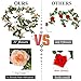 O-heart 2PCS(15.7 FT) Fake Rose Vine Artificial Silk Flowers Garland Hanging Rose Ivy Plants for Wedding Backdrop Baby Shower Home Decor