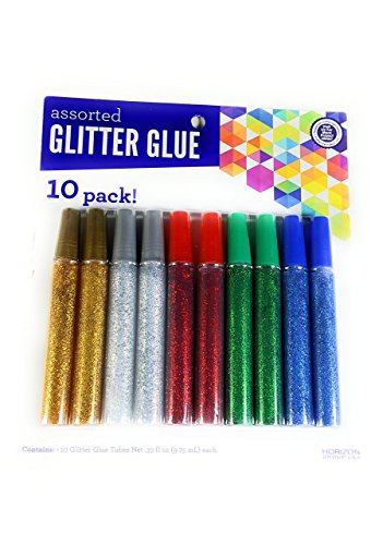 Assorted Glitter Glue Sticks, 10 pack