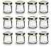 PremiumVials 24 pcs, 1 oz Mini Glass HONEY Jars for Jam, Honey, Wedding Favors, Shower Favors, Baby Foods, DIY Magnetic Spice Jars (24, 1 oz Honey w/Gold Lids)