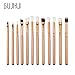 Start 12 pcs/Sets Gold Makeup Brushes Set for Eye Shadow Foundation Eyebrow Lip Brush
