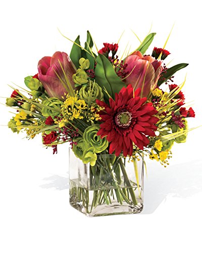 Gerbera Daisy & Tulip Silk Flower Centerpiece