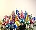 Miniature Mushrooms. Fairy Garden Accessories. Set of 10. Brilliantly Colored with Mica Powders.