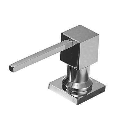 Owofan Brass Chrome Kitchen Countertop Soap Dispenser Pump Built