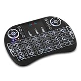 FotoFo Mini Wireless 2.4G Backlit Touchpad Keyboard with Mouse for PC / Mac/ Android TV BOX/ TV Box