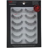 Red Cherry 100% Human Hair False Eye Lashes #747S - Multipack of 6 Pairs