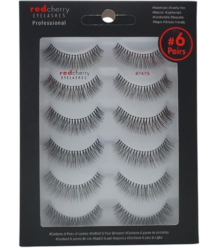 Amazon.com: Red Cherry #747XS Strip False Eyelashes (6 Pairs