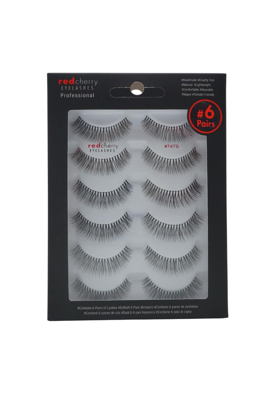 Red Cherry Eyelashes #747s - Multipack -4 Pairs