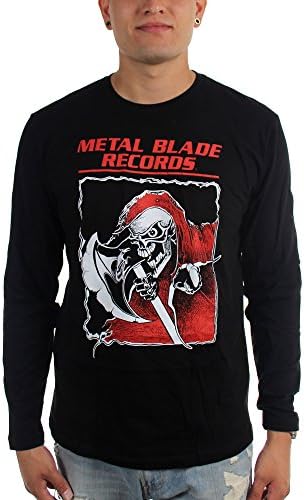 Metal Blade Records - Mens Old School Reaper Longsleeve T-Shirt, Size: Medium, Color: Black