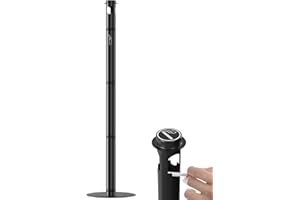 Cigarette Butt Disposal for Outdoor and Indoor Use - 50" Waterproof Ashtray with Rain Cap - 2" Stainless Steel Standing Ashtr