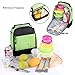 VASKER Insulated Lunch Bag Fashionable Cooler Bag with Adjustable Detachable Strap & Front Pocket