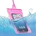 Insten Universal Waterproof Bag Case Compatible with Cell Phone, Apple iPhone 5s / 5/4 / SE, Samsung Galaxy, LG, HTC, Huawei, BlackBerry, PDA [ Size 5 x 3 inches ] Pink