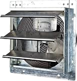 Iliving 12 Inch Variable Speed Shutter Exhaust Fan, Wall-Mounted, 12"
