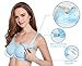 Breastfeeding Bra Pregnancy Maternity Bralette 3 pairs Removable Smart Pad 3 Extenders 3PK HuaErZui