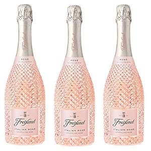 Freixenet Italian Rosé Sekt, Rose Sparkling, Extra Dry (3×0,75l)Set, Italienischer Rose Sekt in fein geschliffener…