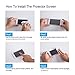UTHMNE 2-Pack iPhone 7 Screen Protector Glass, 0.3MM Slim And 9H Hardness Bubble Free, Anti-Fingerprint, Oil Stain&Scratch Coating (iPhone 6 Plus)