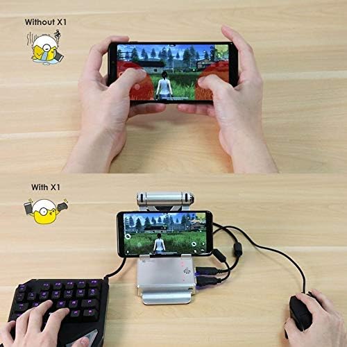 GameSir X1 BattleDock Converter Keyboard and Mouse Adapter For Mobile Games(Color:Silver)