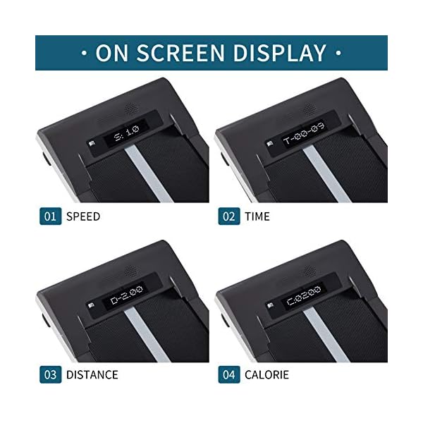 LONTEK-Treadmill-Electric-Walking-Machine-with-Speakers-Under-Desk-Treadmill-with-Remote-Control-Bluetooth-Body-Fat-Program-and-LED-Display-Jogging-Walking-Machine-for-Home-Office-Grey LONTEK Electric Walking Machine with Speakers, Under Desk Treadmill with Remote Control