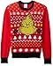 Dr. Seuss Men's Grinch Face Ugly Christmas Sweater