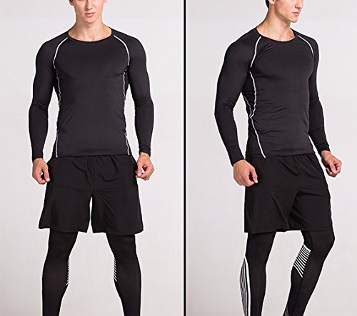 image for CFR Sport Base Layer Long Sleeves Compression Tights Shirts Men Active