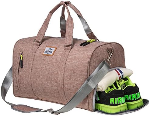 Duffle Bag Sports Gym Travel Luggage Including Shoes Compartment-Pink
