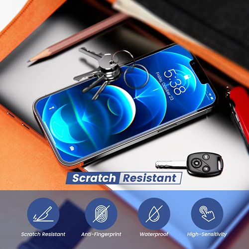Mkeke for iPhone 13 Pro Max Screen Protector Tempered Glass, for iPhone