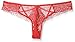 Seven Til Midnight Women's Plus Size Geo Lace Panty with Strappy Elastic Front Detail