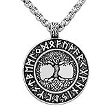 Leprato Viking Talisman Necklace for Men Norse