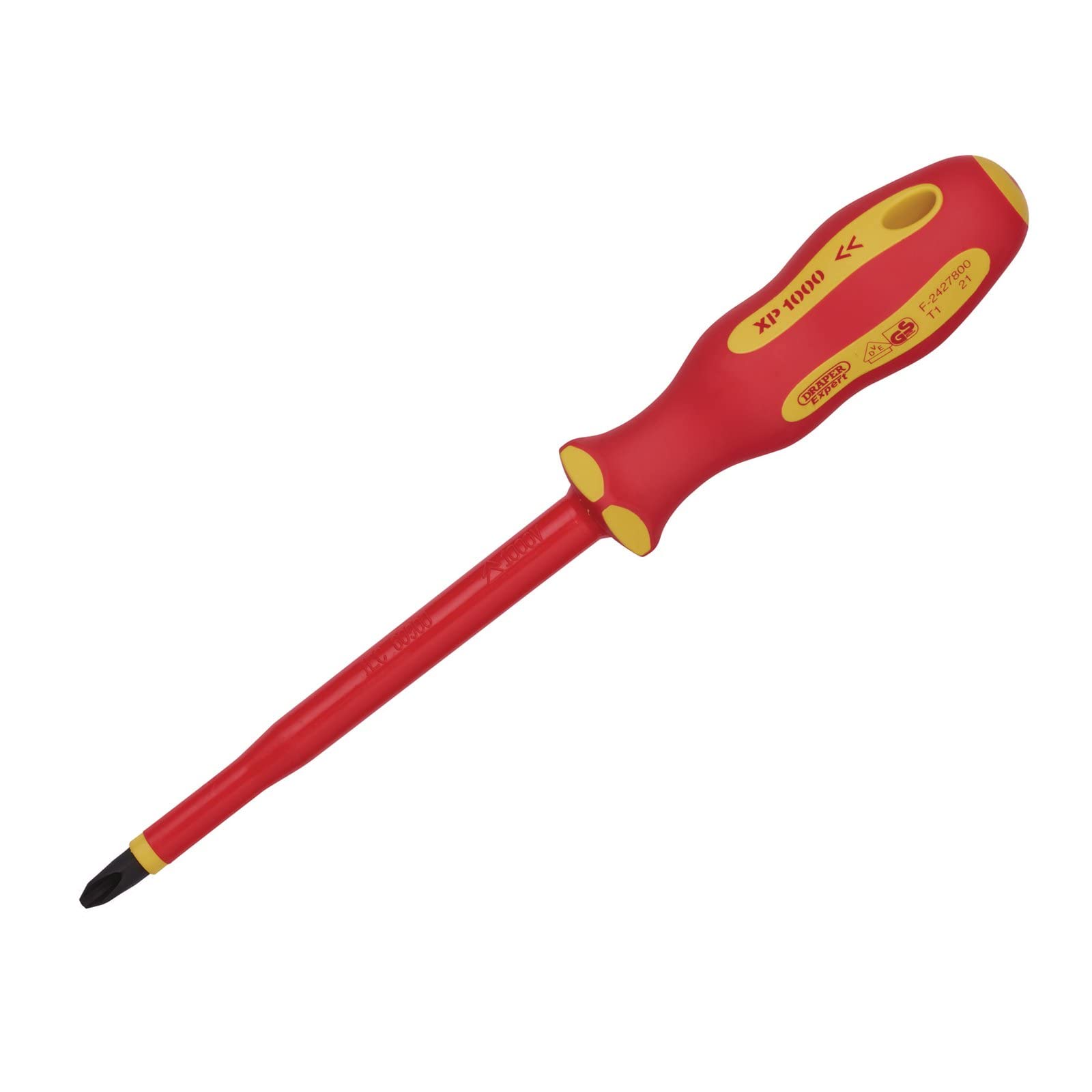 Draper XP1000 VDE Cross Slot Interchangeable Screwdriver - 64433 - Precision Electrical Screw Driver Bit Tool