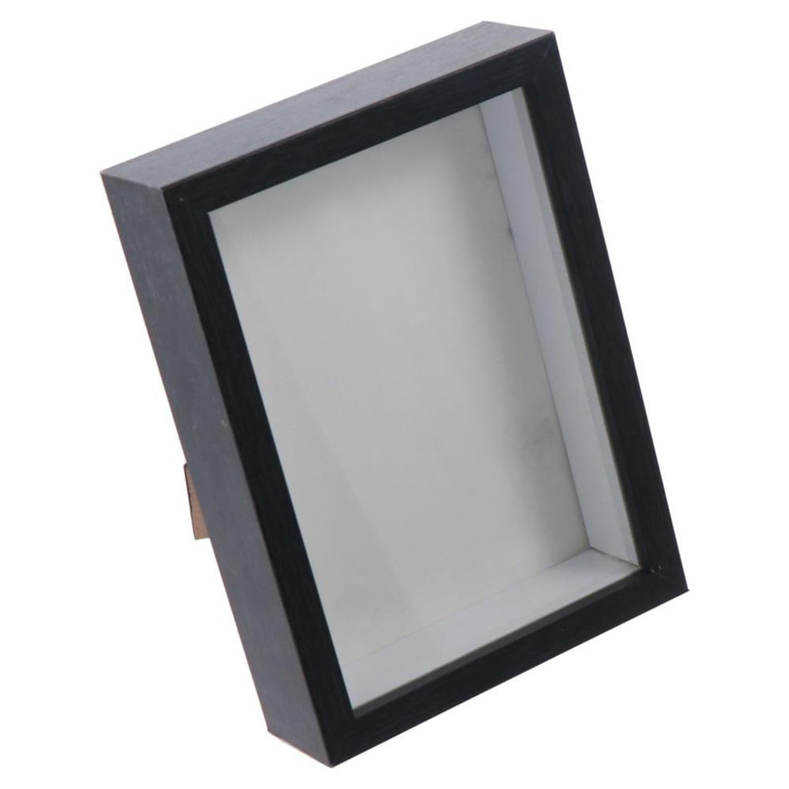 Photo 1 of **2 pack**gifthub Shadow Box Frame, Multi-Size Wooden Photo Frame for Dried Flower, Rectangular Glass Display Case for Flora Ticket Crafts, Desktop Decoration Accessories(Black,5 x 7 inch)