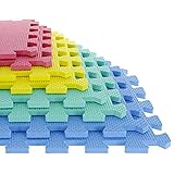 Stalwart Foam Mat Floor Tiles, Interlocking EVA Foam Padding