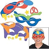 Superhero Masks Craft Kits - Makes 12