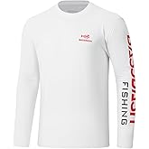 BASSDASH Men’s UPF 50+ Sun Protection Long Sleeve Shirts Quick Dry Performance SPF UV Shirt for Outdoors Fishing Hiking FS31M