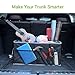 MIU COLOR Car Trunk Organizer for SUV, Collapsible Cargo Trunk Storage Organizer, Non Slip Bottom, Securing Straps