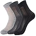Ultra Thin Summer Cotton Socks for Men Breathable Diabetic Dress Socks Ankle Length 3 Mix Pairs in Pack (mixed, ONE SIZE FITS ALL)