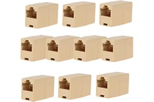 10 Pieces RJ45 Female Network Ethernet LAN Connector Adapter Coupler ExtenderNice and Practical