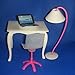 4pcs/Set Office Accs Table Chair PC Lamp for 29cm Barbie Dolls Random Color