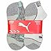 Puma Womens No Show All Sport Athletic Socks 6-Pair (White - Gray - Turquoise) Shoe Size 5 -9.5