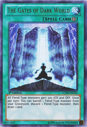 Yu-Gi-Oh! - The Gates of Dark World (LCJW-EN253) - Legendary Collection 4: Joey's World - 1st Edition - Ultra Rare