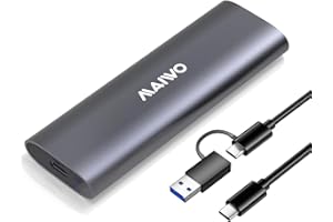 MAIWO M.2 NVMe SSD Enclosure, USB 3.1 GEN2 10Gbps Support UASP Trim, 8TB Capacity, Tool Free M.2 NVMe PCIe SSD to USB C Adapt