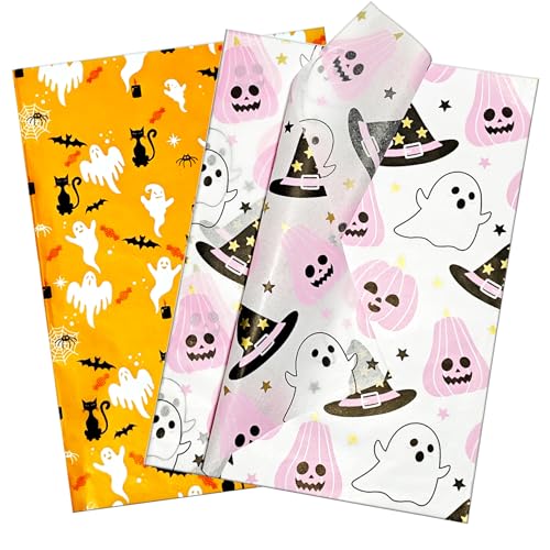 LIAPAWPAW 30 Sheets Halloween Tissue Paper