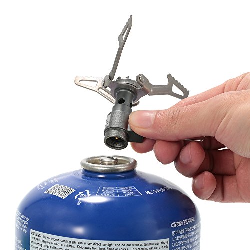 Lixada 2700 W titanium legering camping gas fornuis ultralicht 25 g buiten vouwen winddicht piëzo-ontsteking gas fornuis… - Image 6