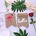 Hello Summer Burlap Banner Rustic Summer Banner with Flamingo Pattern Summer Garland Flag Decoration for Pool Party, Beach Party, Barbecue Party (Color Set 1)