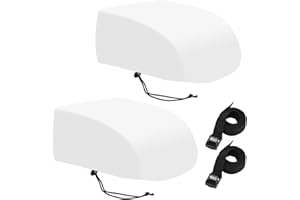 MQLD 2 PCS RV Air Conditioner Winter Cover Outside Camper Travel Trailer AC Covers for Roof, Compatible with Dometic Brisk II,Coleman Mach I, II, III, Mach 3 Plus - A/C Dust Proof Protective Cover